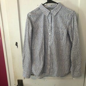 Blue Heart Boyfriend Button Down | GAP